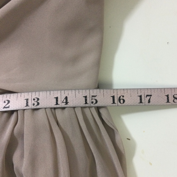 AW BRIDAL 10 L pink dusty rose Adelle chiffon bridesmaid maxi dress NEW B102 - Picture 7 of 8